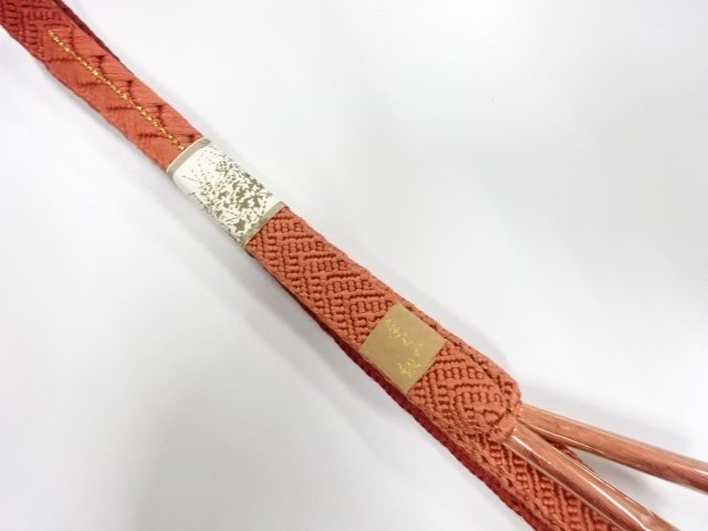 未使用品　正絹　手組帯締め
